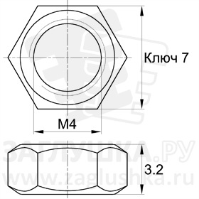 DIN934-M4