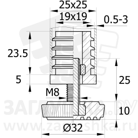 25-25М8.D32x25